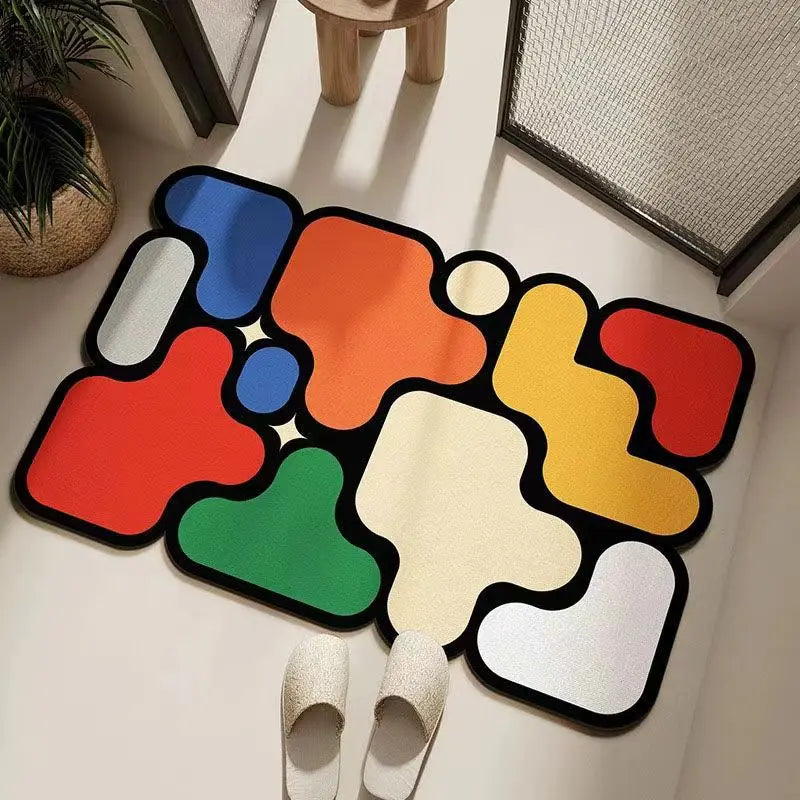 Small Diatomite Puzzle Bathroom Floor Mats