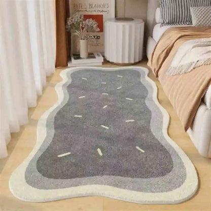 Wave Edge persian design Shaped Rug