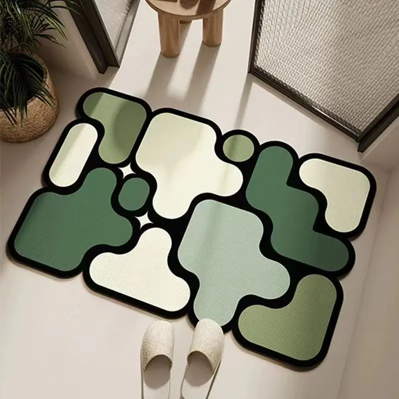 Small Diatomite Puzzle Bathroom Floor Mats