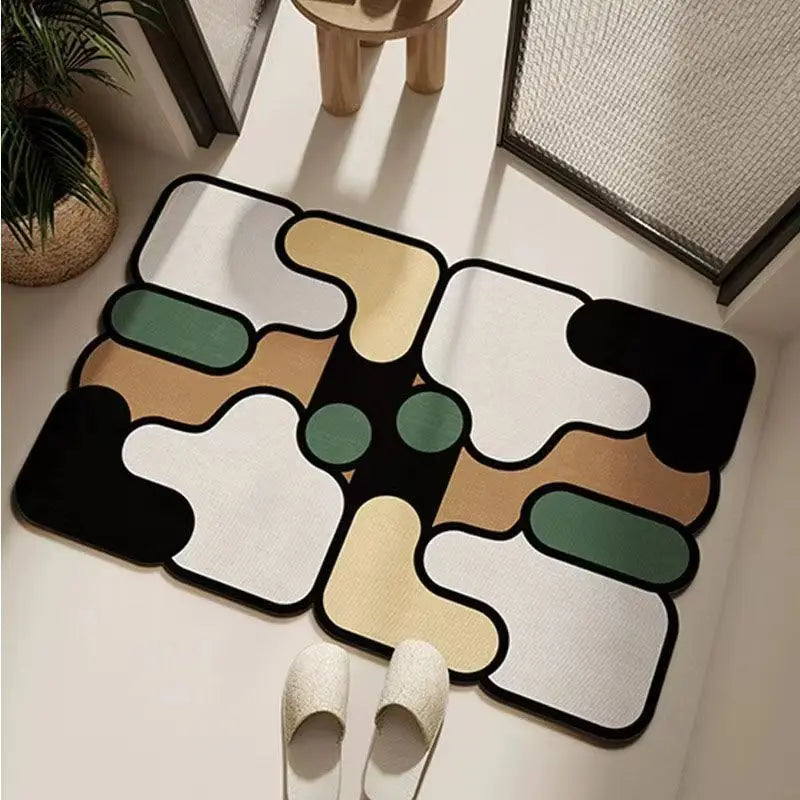 Small Diatomite Puzzle Bathroom Floor Mats