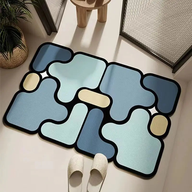 Small Diatomite Puzzle Bathroom Floor Mats